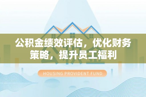 扶风公积金绩效评估，优化财务策略，提升员工福利