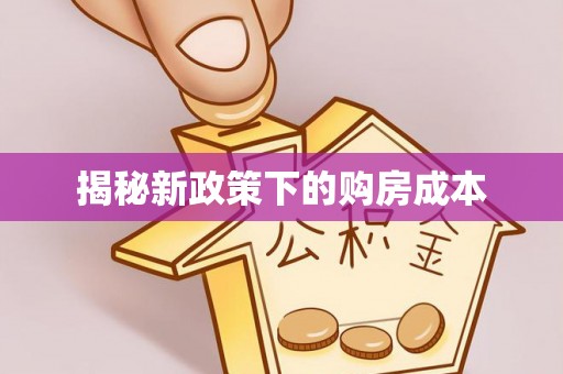 扶风揭秘新政策下的购房成本