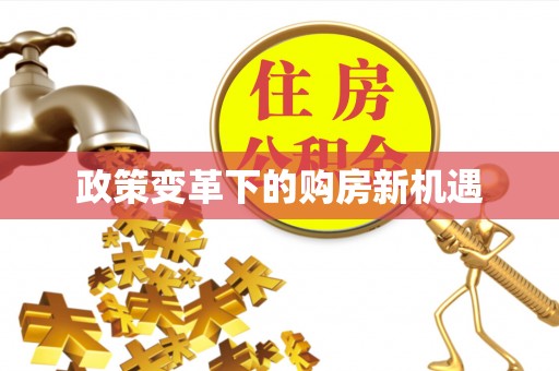 扶风政策变革下的购房新机遇