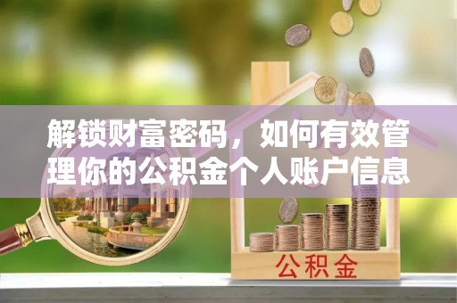 扶风解锁财富密码，如何有效管理你的公积金个人账户信息