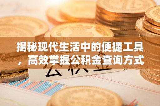 扶风揭秘现代生活中的便捷工具，高效掌握公积金查询方式