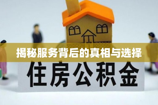 扶风揭秘服务背后的真相与选择