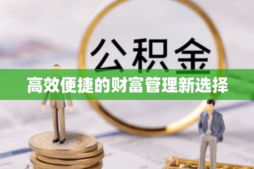 扶风高效便捷的财富管理新选择