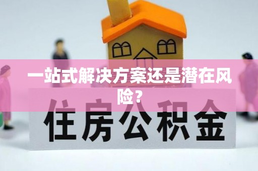扶风一站式解决方案还是潜在风险？
